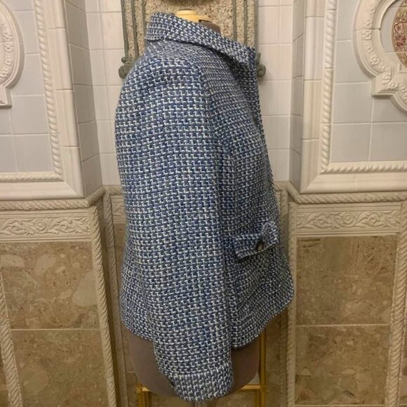 Talbots. Wool Blend Tweed Heavy Fuzzy Winter Jacket. Size 14W. WTC - Picture 4 of 6
